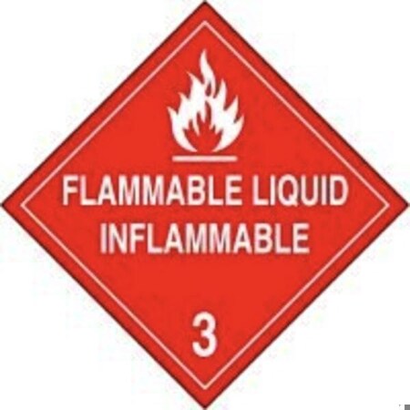 Accuform DOT PLACARD HAZARD CLASS 3  MPLSP4MG25 MPLSP4MG25